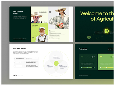 Pitch Deck - Product Launch Event Presentation, Folia agricultural chart deck design diagram event graphic design infograpic pitch deck presentation product product lauch event
