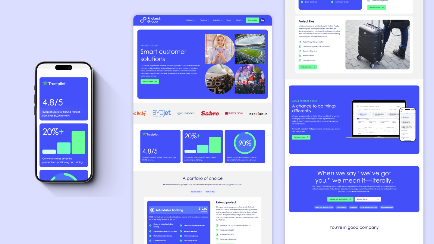 protect.group - An enterprise Webflow website that scales. animation design figma ui ux webflow