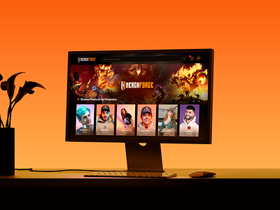 Merchforge — Digital store for streamers💥 streamer ui web design