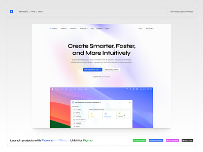 Web / Hero branding design figma icon pack icons illustration product design ui ui kit
