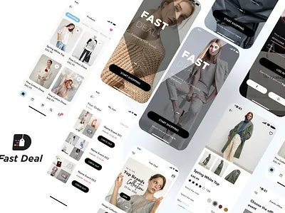 Fast Deal Application brands savings offers fashion fast deal mobile app promotions brands savings offers ui ui kit uiux user interface