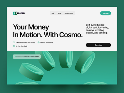 Website Banking UI Design banking app crypto wallet defi ui digital bank finance app fintech design home page interface design minimal ui modern banking money management neo banking product design ui ux web design web3 design website design