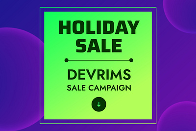 DEVRIMS - HOLIDAY SALE CAMPAIGN 2023 2d design branding design discount graphic design illustration socialmedia vector