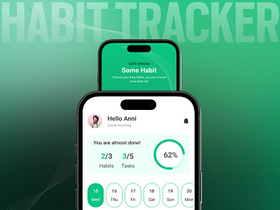 Habit Tracker Mobile App - Track, Record & Progress Your Habit. app daily habit habit app habit tracker habit tracker app minimal netro netrosystems productive routine productivity routine builder self improvement set goals track progress track recorder tracker trending