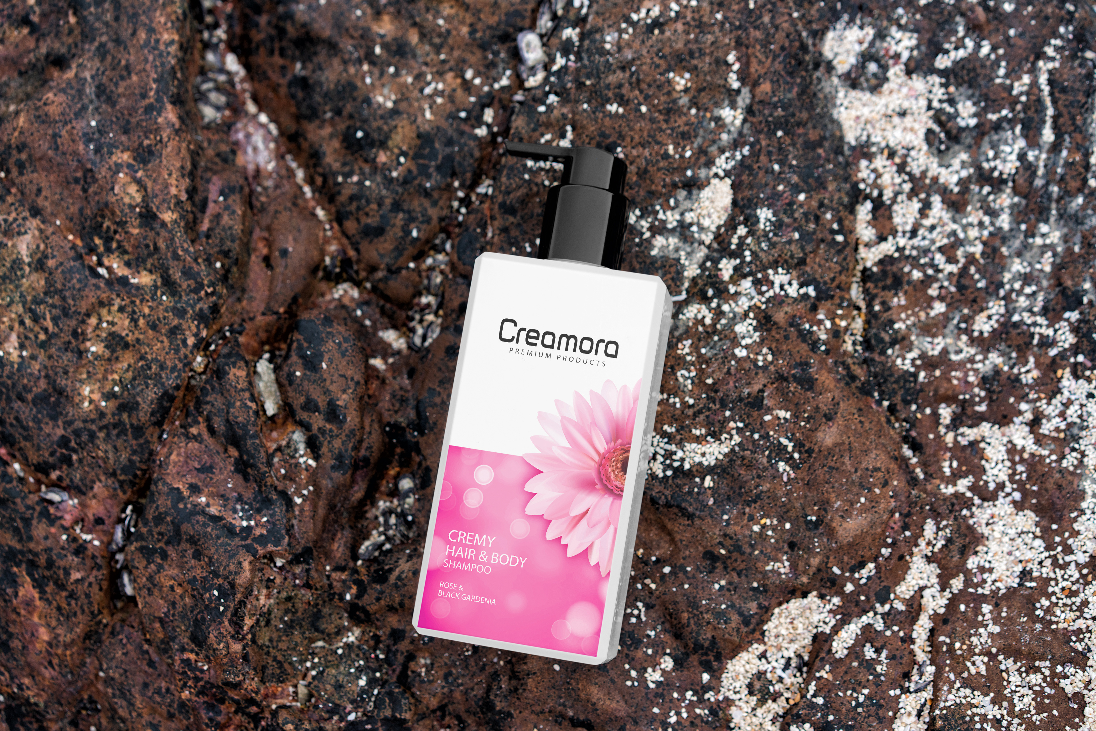 Creamora - Packaging Design 3d modeling beauty brand identity branding cosmetic design hear illustration label label design package package design packaging packaging design packaging designer product label product packaging shampoo skin care unique