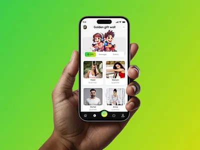 Voice Chat Room App (Part-4) ai chat app design audio chat room app chat chat room chat room app chat ui chatgpt communication contact list figma ios messaging app mobile mobile app design social app ui ux voice assistant voice chat app design