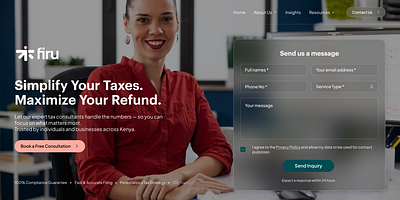 Hero exploration design. figma hero legal prototype tax consultant user research web design wordpress
