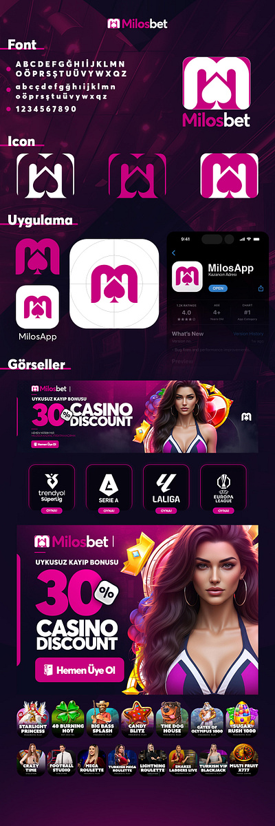 Oddcraft - Milosbet Bahis Sitesi Markalama Çalışması bahis bahis tasarım bet bet bahis bet design bet tasarım betting casino design online casino
