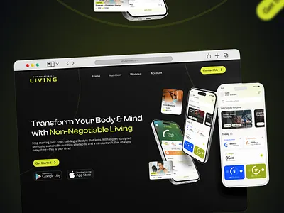 Fitness app inspiration appdesigninspiration dribbbleshowcase figmadesign fitnessappdesign fitnessbranding fitnessstartup fitnessui healthtechui landingpagedesign mobileappdesign moderninterface neonui nutritionapp productdesign uiuxdesign uxstrategy webdesign websitedesign workoutapp