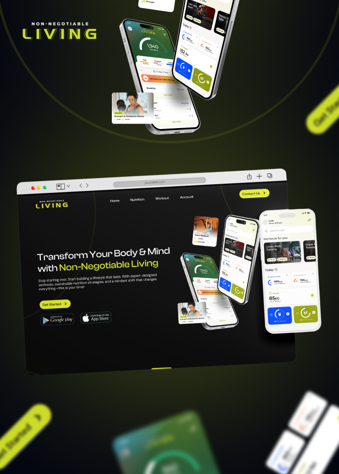 Example of Mobile App & Website Design