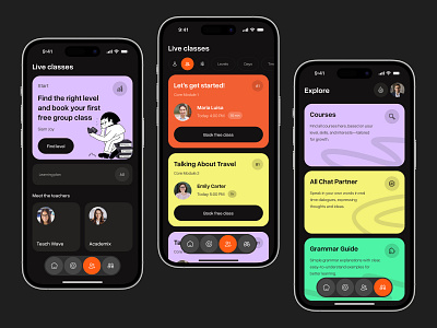 Language Learning app | Case Study case study e learning e learning app education language app language app ui learn language learning language learning language app mobile mobile app mobile app design mobile design mobile ui design online education design translator ui mobile ui ux