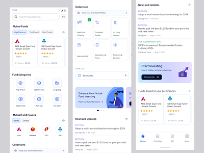 Investment App UI ui ux visualdesign