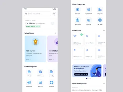 Investment App UI ui ux visualdesign