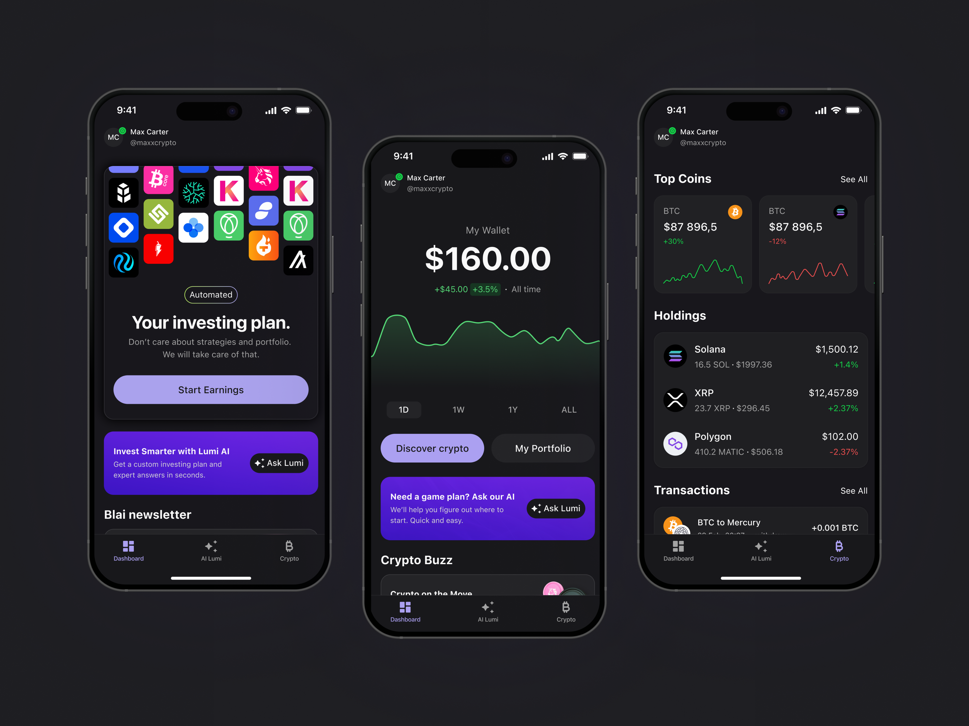 Finora — Mobile Crypto App with AI Assistant aiapp aiassistant aipowered appdesign crypto cryptoapp cryptodashboard cryptowallet darkui defiapp fintechai investsmarter iosappdesign mobileui productdesign ux uxcasestudy uxdesign uxinspo