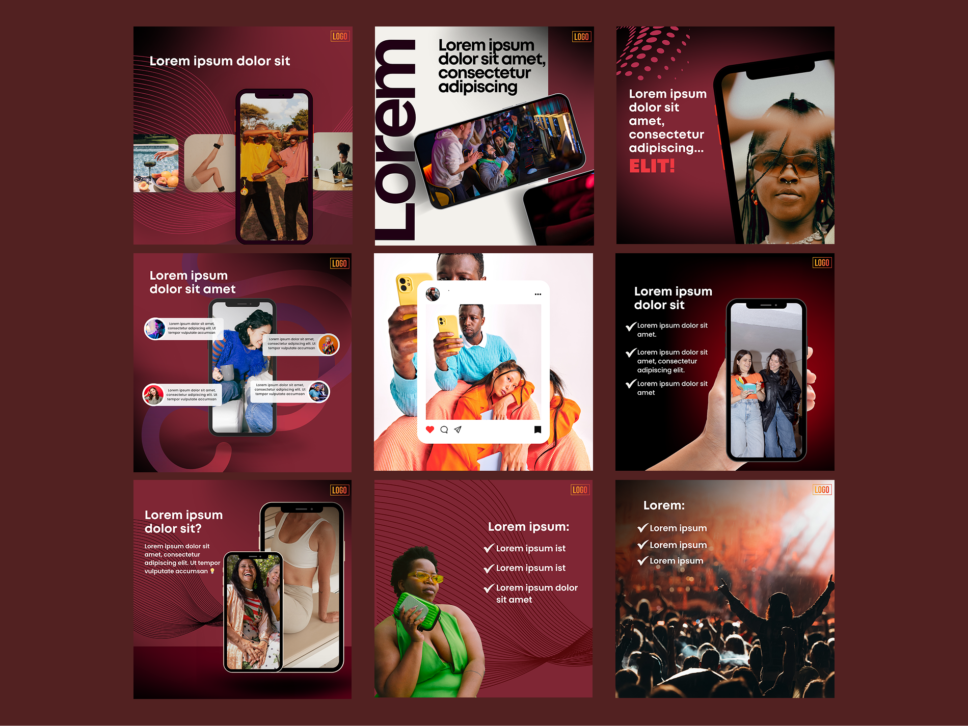 Social Media graphic design logo nonstopversatility social media