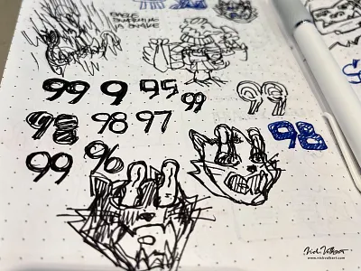 Sketchbook Sketches cat chicago field notes illustration numbers pen and ink sketchbook sketching