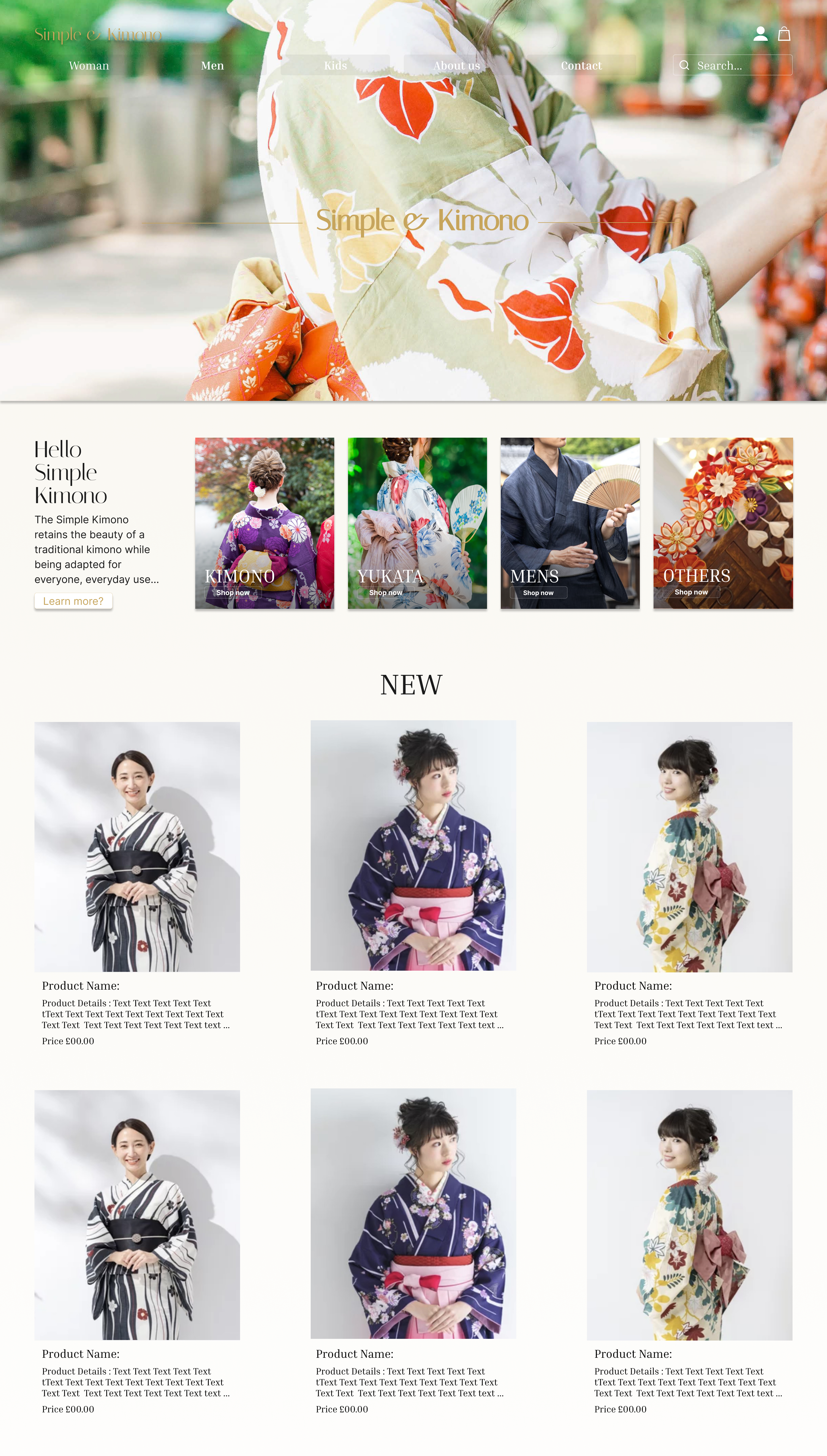 EC website for Japanese Kimono Export Boutique. boutique branding ec ecsite elegant hero page home page japanese design markrting ui uiux ux web site webdesign