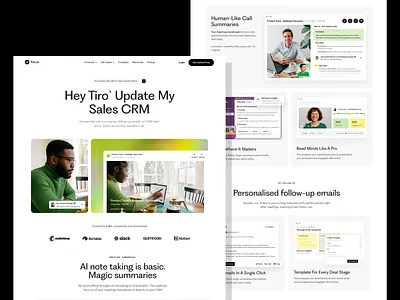 AI Landing Page Design - Email Summary ai bento ai landing page ai landing page design ai product ai tool ai website calls emails generative ai image to video landing page landing page design product design saas saas landing page summary text to image video call website design
