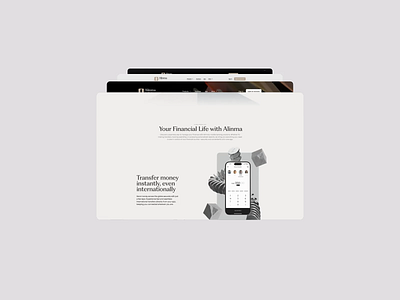 Alinma Bank — Web Design & UX/UI bank clean design finance fintech minimal ui ux web design website