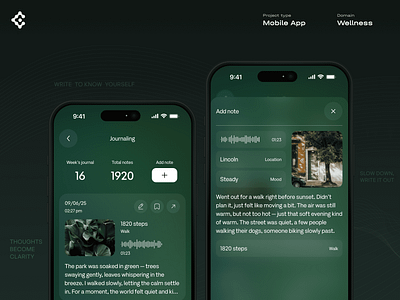 Mirae - Wellness Mobile App UI ui