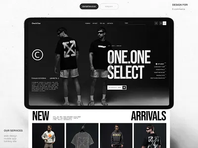 UX/UI design for E-commerce One&One design e commerce ecommerce ui ux web web design