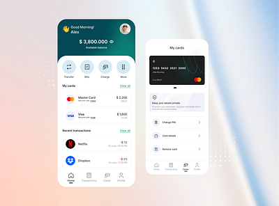 LetPay - Banking App app banking figma finance mobile app modern uiux