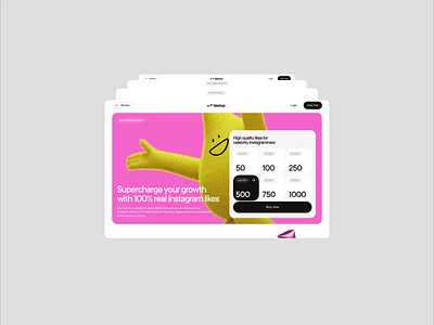 BlastUP — Web Design & UX/UI clean design minimal social media ui ux vector web design website