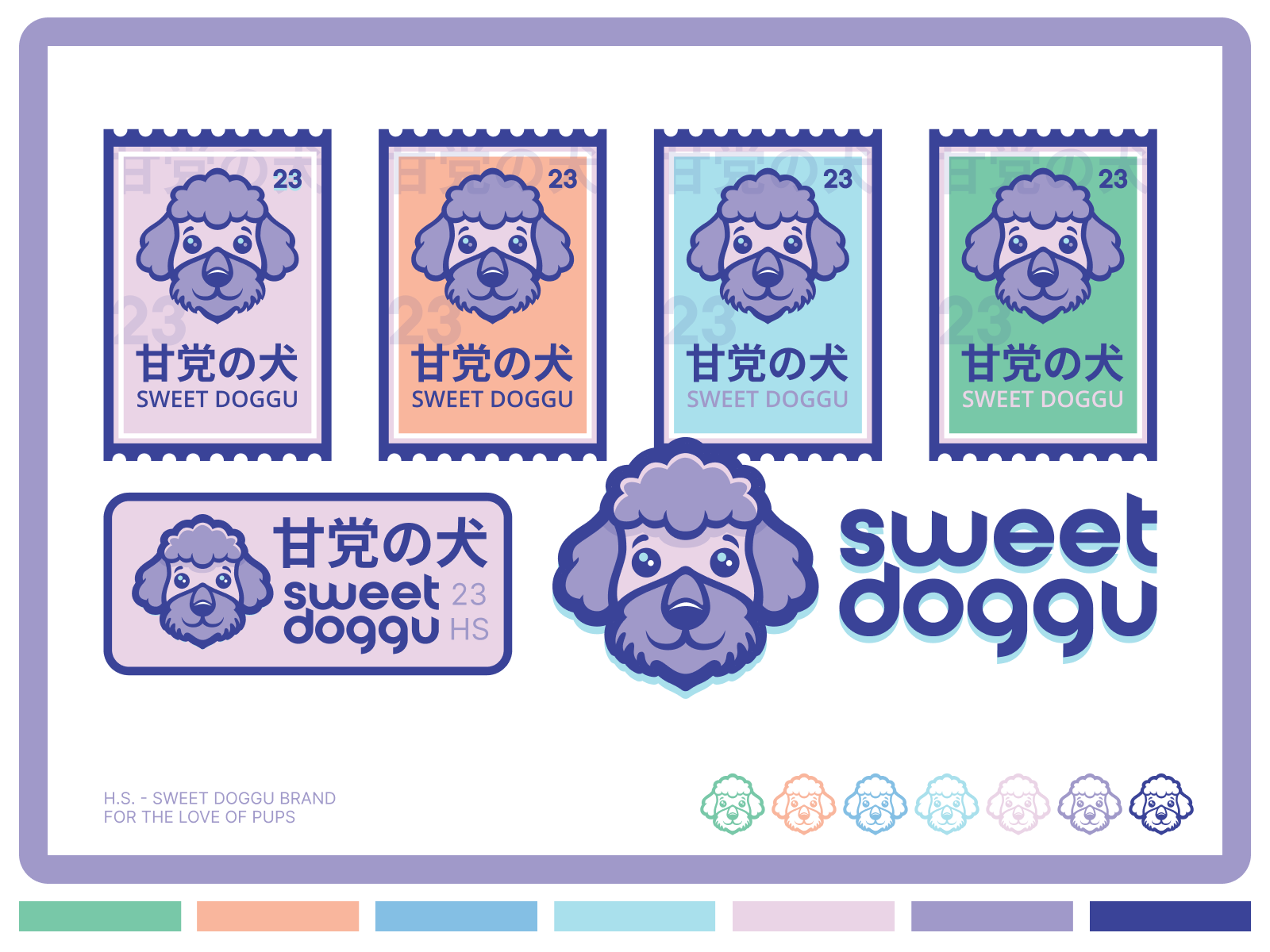 Sweet Doggu® badge brand branding design dog dog branding dog illustration graphic design heyo! illustration logo sweet doggu ui