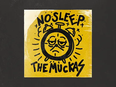 No Sleep The Muckaz Single Artwork art creative design graphic design pop punk punk rock ramones