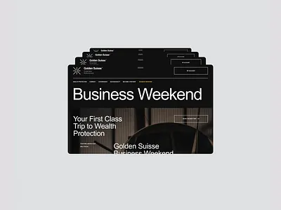 Golden Suisse — Web Design (Website) & UX/UI bank clean design finance fintech minimal ui ux web design website