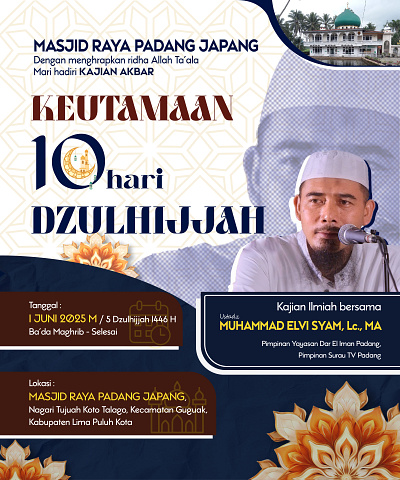 Tabligh Akbar Banner banner design graphic design mosque tabligh akbar