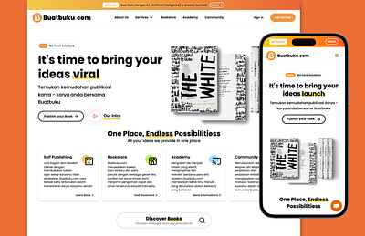 Buatbuku.com book store buatbuku self publishing web design