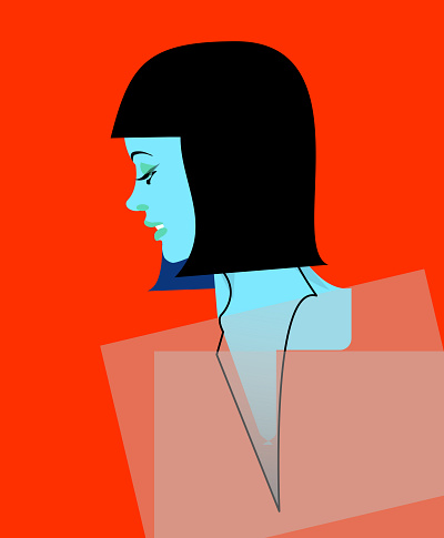 complete doodle girl girl head illustration shunte88 vector