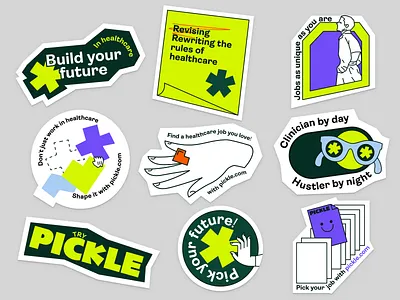 Sticker pack | Pickle brand brand design branding branding inspiration branding template branding ui cool branding design illustration sticker sticker pack ui