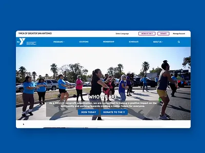 YMCA of Greater San Antonio design drupal imagex media nonprofit ymca