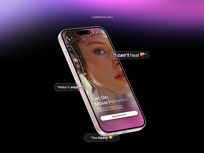Conceptual App - Erase Memories app design branding conceptual app conceptual art graphic design presentation web design