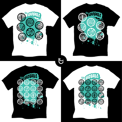 Radballs Tees branding design graphic design illustration logo