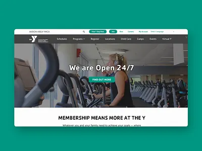 Akron Area YMCA drupal imagex media nonprofit ui ymca