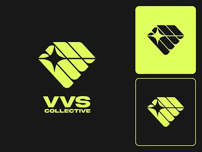 VVS Collective - Logo Showcase brand design branding entertainment geometric logo logo design minimalist music artist music brand neo futurism