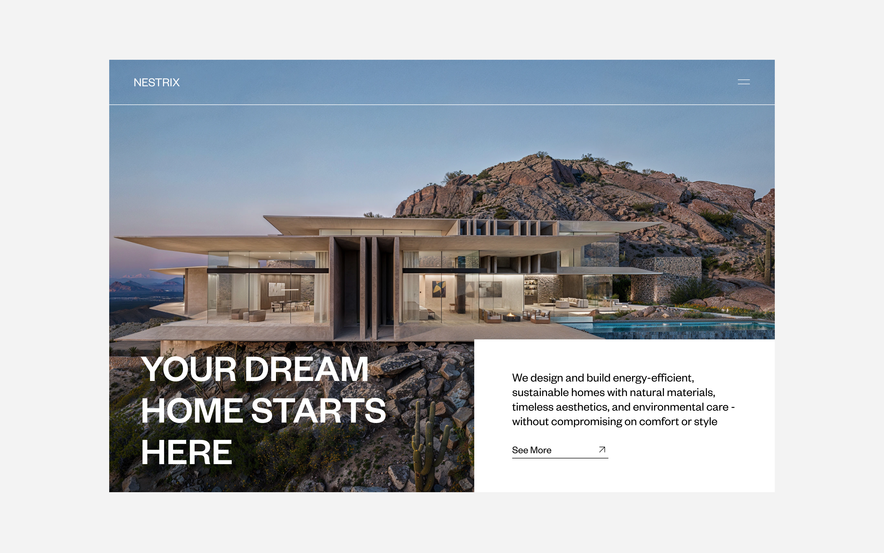 Residential Construction Landing Page app design archi architecture branding building construction construction company constructioncompany crypto crypto design house houses landing page mobile app realestate realestate company website