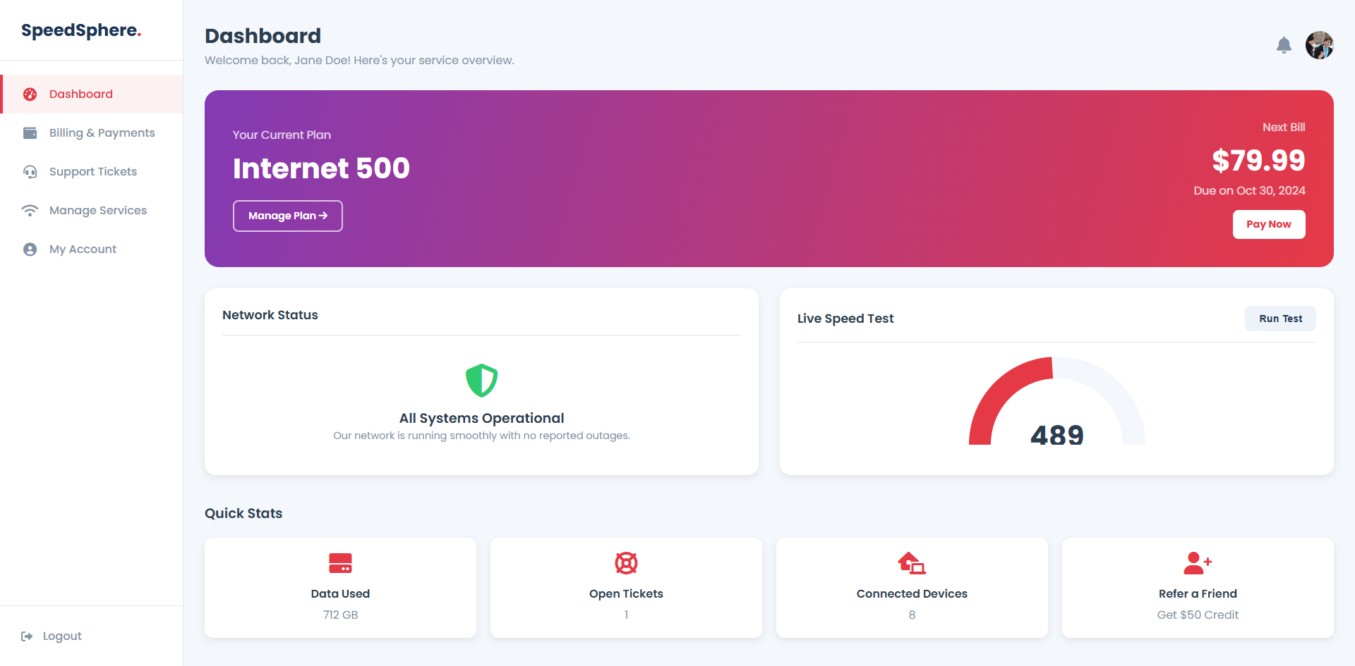 ISP customer dashboard Design admin dashboard branding dashboard dashboard design graphic design landing landing page landingpage logo ui website design