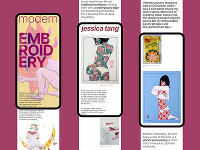 Longread concept | Typography design landing page longread typography web design