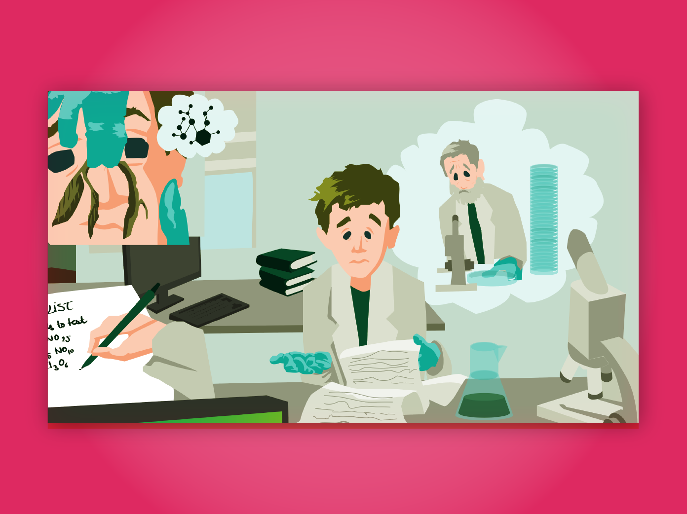 Scientific Communication - Storytelling vs biotech innovation client journey comic explainer video illustration motion graphics pharmacology photoshop science scientific communication storyboard