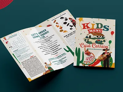 Menu Design - Casa Carrion Kids 2025 design graphic design graphics menu mexican restaurant