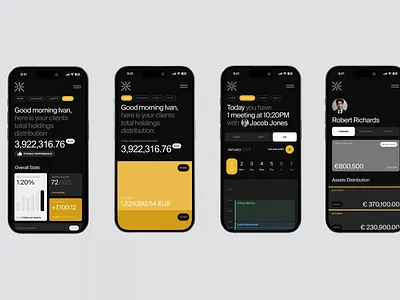 Golden Suisse— App Design & UX/UI app design bank clean design finance fintech minimal mobile app ui ux