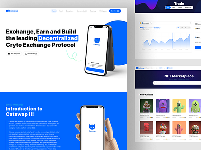 Catswap - Web3 Landing Page cat catswap landing page wallet web3