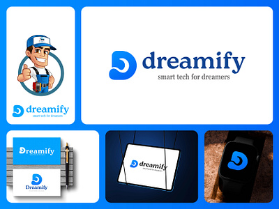 Dreamify electronic e commerce business logo logo delivery