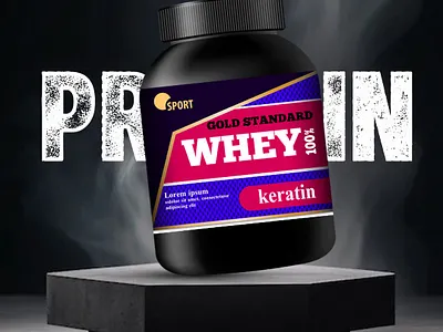 Social Media Ad Design - Whey Protein Packaging branding graphic design