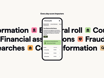 Financial Health Mobile App: Electoral Roll Status app app design application colorful design minimalist mobile mobile app simple typo typographic typographic design ui ui design user experience user interface ux design uxui