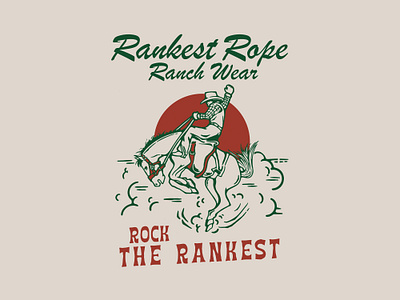 Western Cowboy Rodeo branding country clothing cowboy graphic design handdrawn illustratio illustration logo rodero tshirt vintage western wild west wildwest